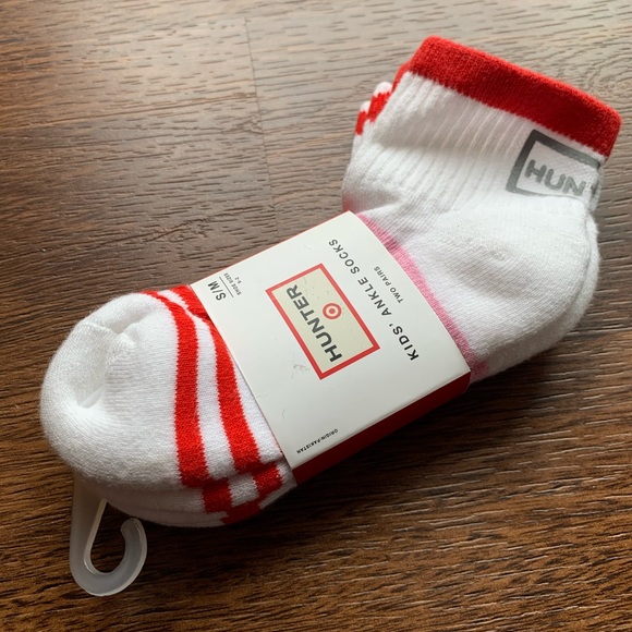 Hunter for Target Accessories | Hunter for Target Kids Ankle Socks, SM Nwt | Color: Red/White | Size: Osb | Sethmarylucia's Closet